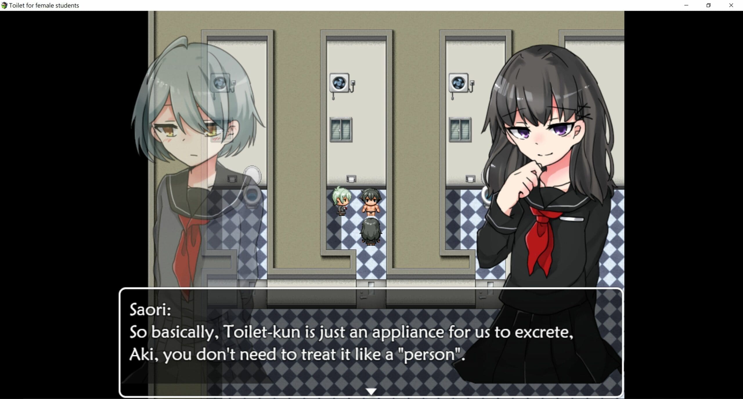 Regarding relegated to Blossom Girl's Toilet